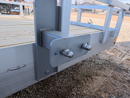 New 2026 H&H Trailers 82 X 24 Aluminum Rail Side Utility Trailer, 7k GVWR, Tandem Axle, Spare Tire Mount