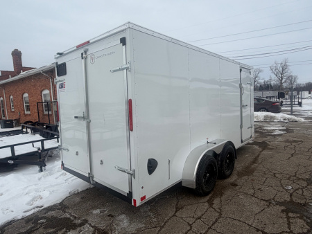 New 2026 7 x 16 Cross Enclosed Trailer with 6ftc6in interior Double Barn Doors