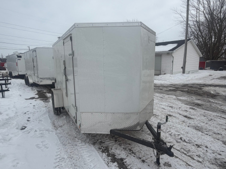 New 2026 6 x 12 Enclosed Cross Trailer with Double Barn Doors - 6ft Interior