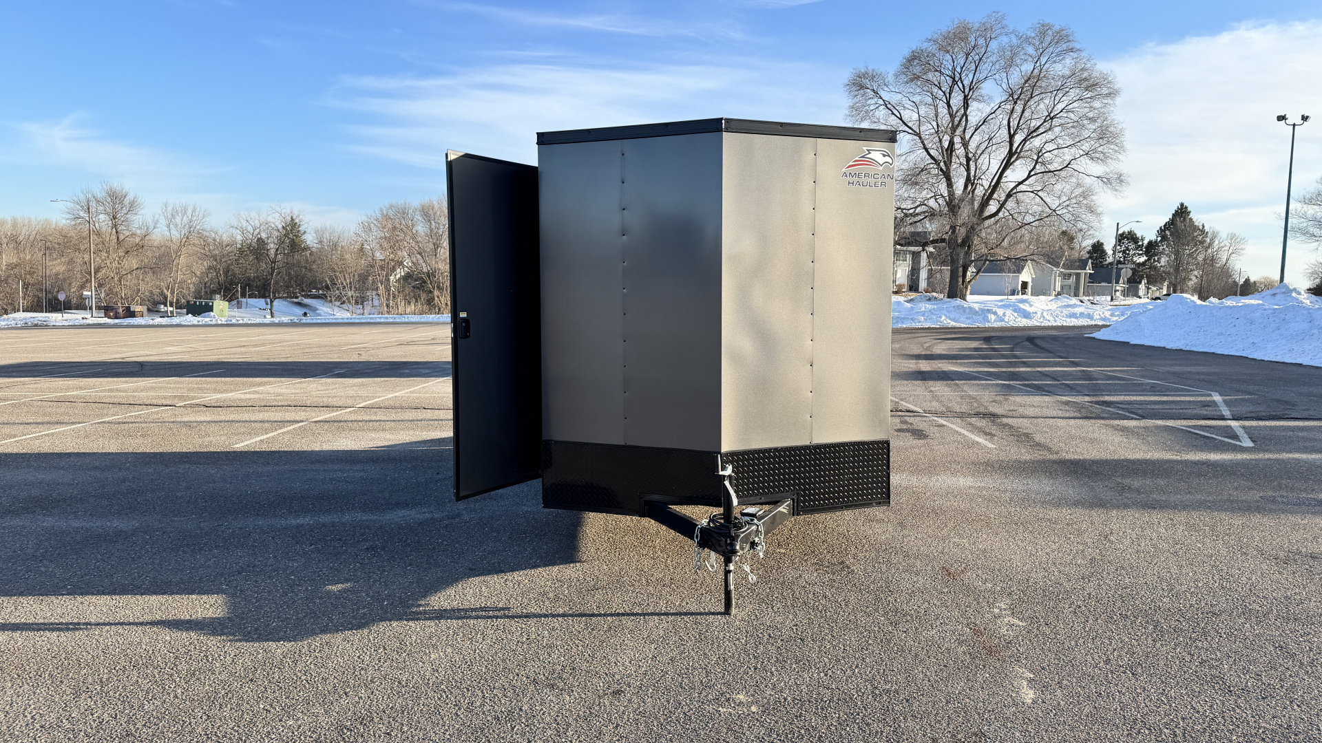 New 2026 American Hauler 7x14 Enclosed Cargo with Ramp Door - Blackout Package!