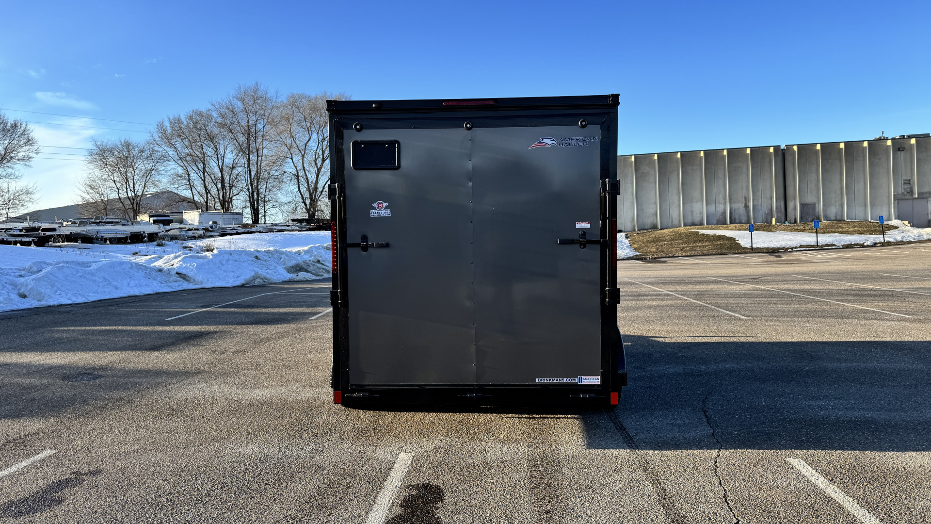 New 2026 American Hauler 7x14 Enclosed Cargo with Ramp Door - Blackout Package!