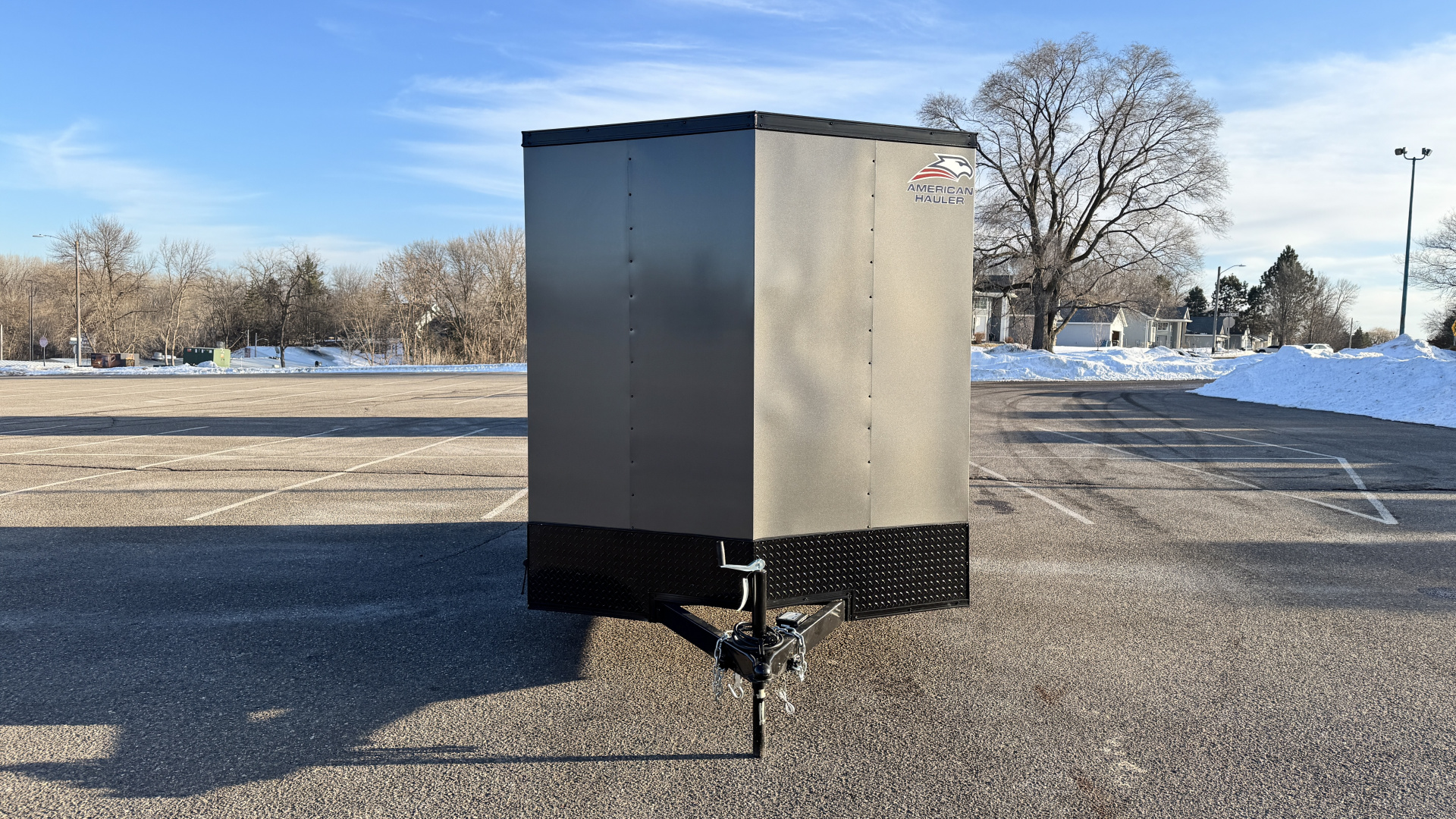 New 2026 American Hauler 7x14 Enclosed Cargo with Ramp Door - Blackout Package!