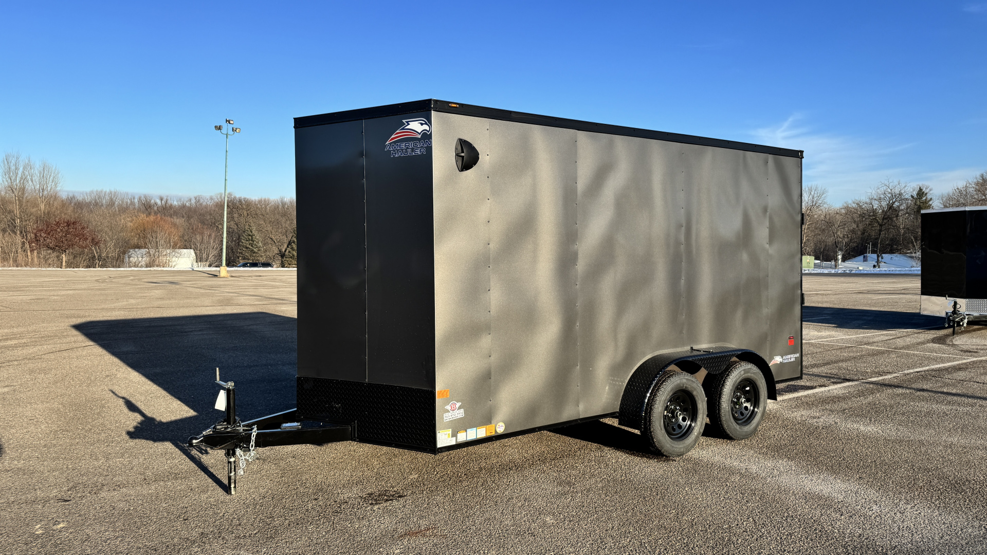 New 2026 American Hauler 7x14 Enclosed Cargo with Ramp Door - Blackout Package!