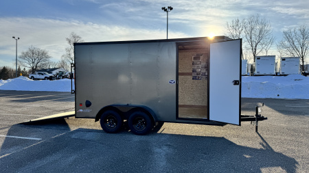 New 2026 American Hauler 7x14 Enclosed Cargo with Ramp Door - Blackout Package!