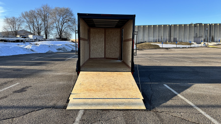 New 2026 American Hauler 7x14 Enclosed Cargo with Ramp Door - Blackout Package!