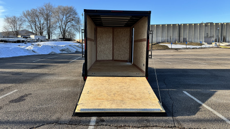 New 2026 American Hauler 7x14 Enclosed Cargo with Ramp Door - Blackout Package!