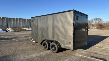 New 2026 American Hauler 7x14 Enclosed Cargo with Ramp Door - Blackout Package!