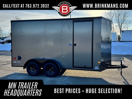 New 2026 American Hauler 7x14 Enclosed Cargo with Ramp Door - Blackout Package!