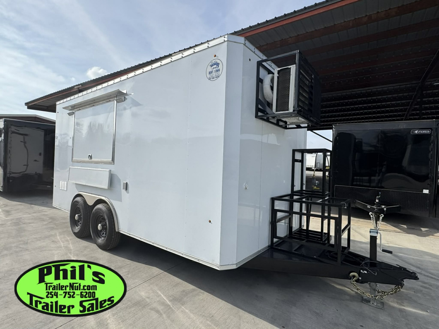New 2026 8.5X16 Concession VENT-A-HOOD, 36'' GRIDDLE, DOUBLE FRYERS, REFRIGERATOR & MORE!