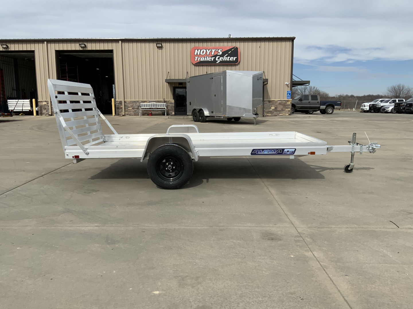 New 2027 Aluma 68 X 12H-ESA-S-TG Utility Trailer