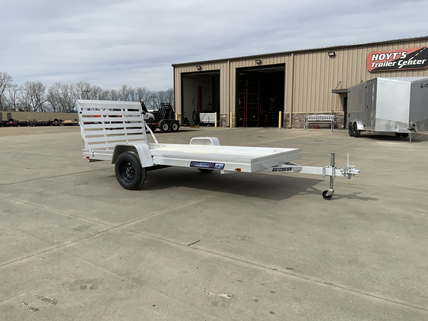 New 2027 Aluma 68 X 12H-ESA-S-TG Utility Trailer