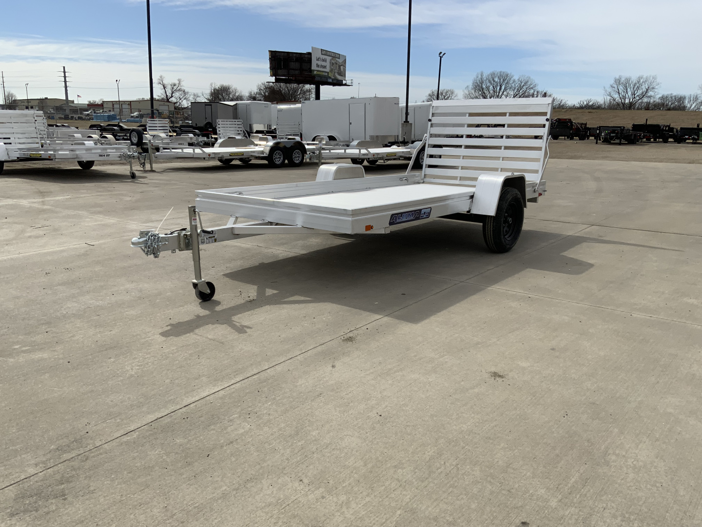 New 2027 Aluma 68 X 12H-ESA-S-TG Utility Trailer