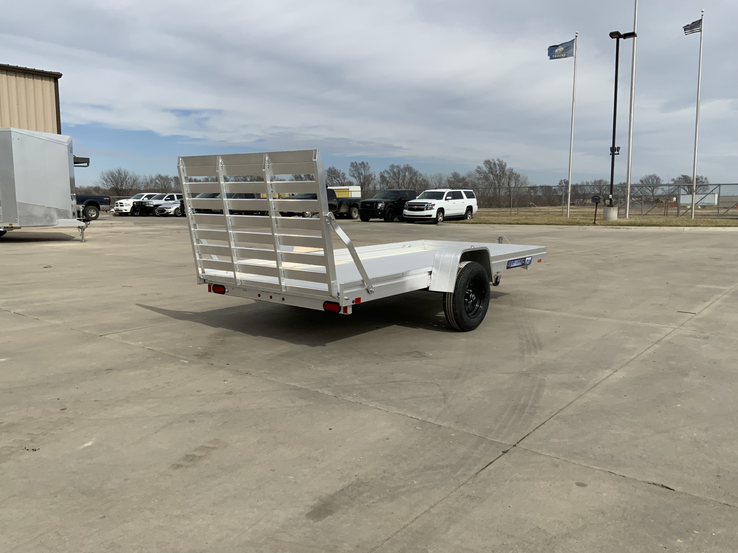 New 2027 Aluma 68 X 12H-ESA-S-TG Utility Trailer