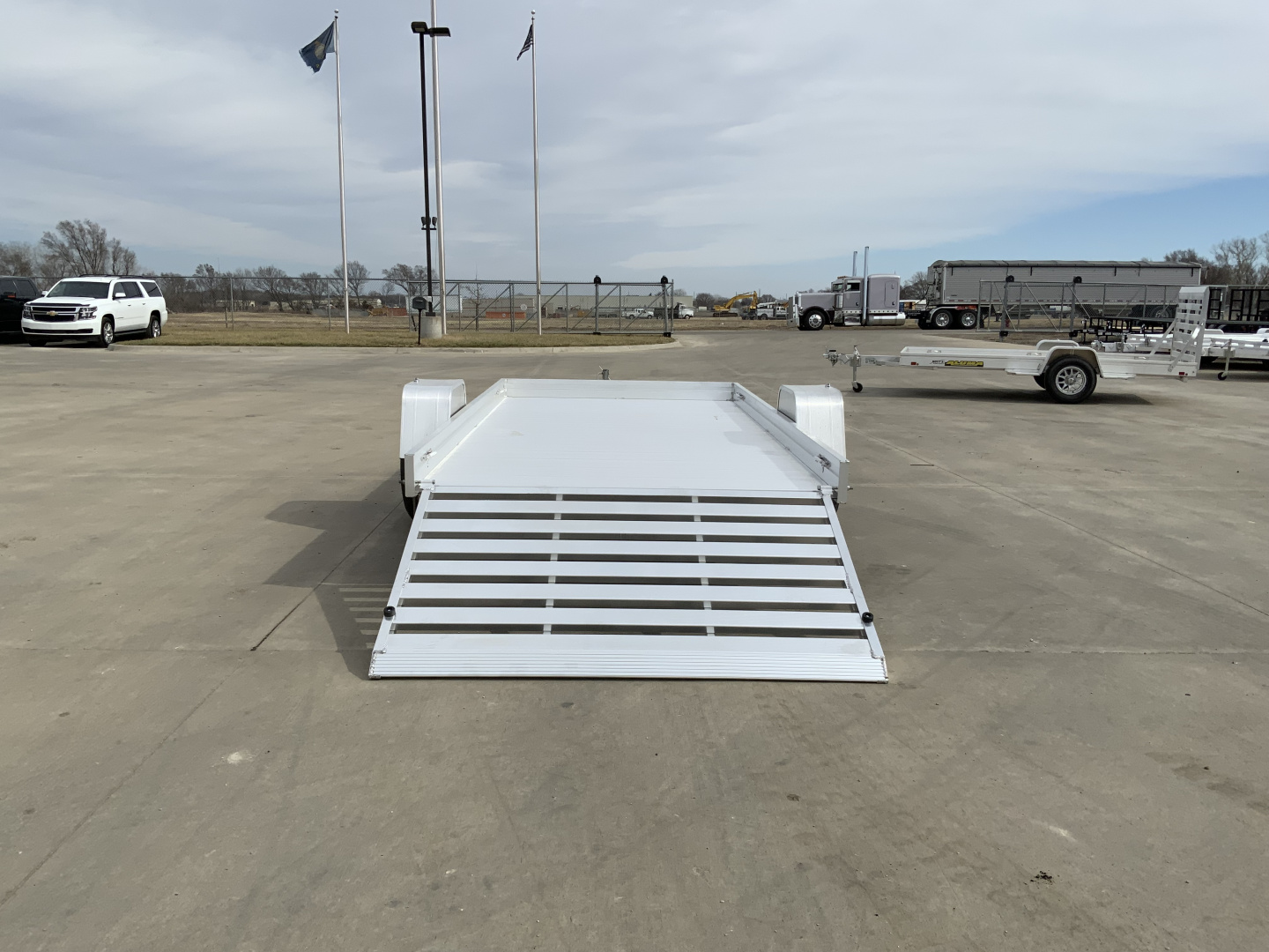 New 2027 Aluma 68 X 12H-ESA-S-TG Utility Trailer