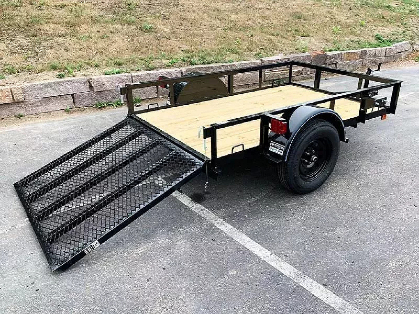 Open Utility New Top Quality Top Hat 60x8 Open Utility Trailer - Rear Ramp! for sale ...