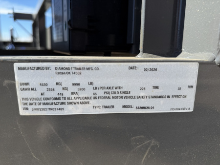 New 2026 Diamond T 7-20 Heavy Duty Car Hauler 10K GVWR