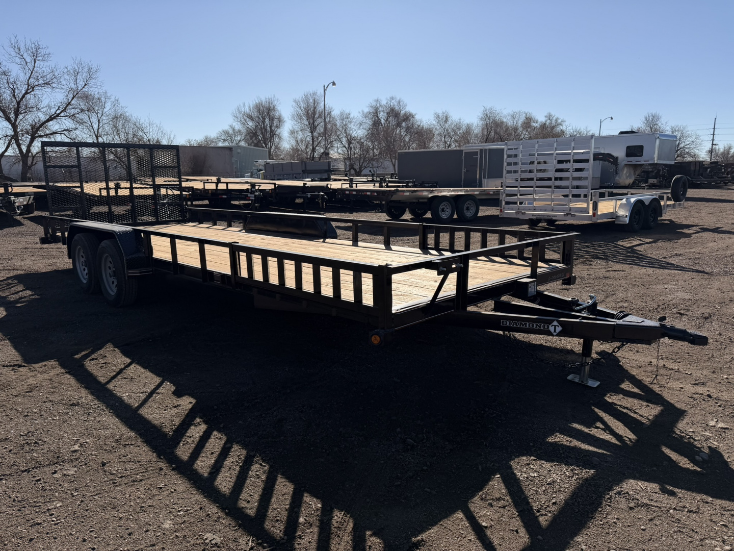 New 2026 Diamond T 7-22 Tandem Axle Ramp Gate Utility W/ ATV Ramps 7K GVWR