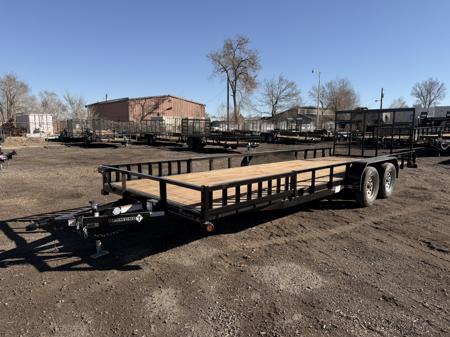 New 2026 Diamond T 7-22 Tandem Axle Ramp Gate Utility W/ ATV Ramps 7K GVWR