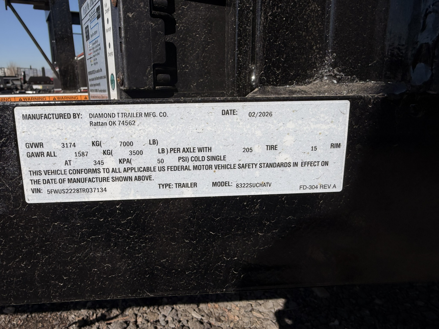 New 2026 Diamond T 7-22 Tandem Axle Ramp Gate Utility W/ ATV Ramps 7K GVWR