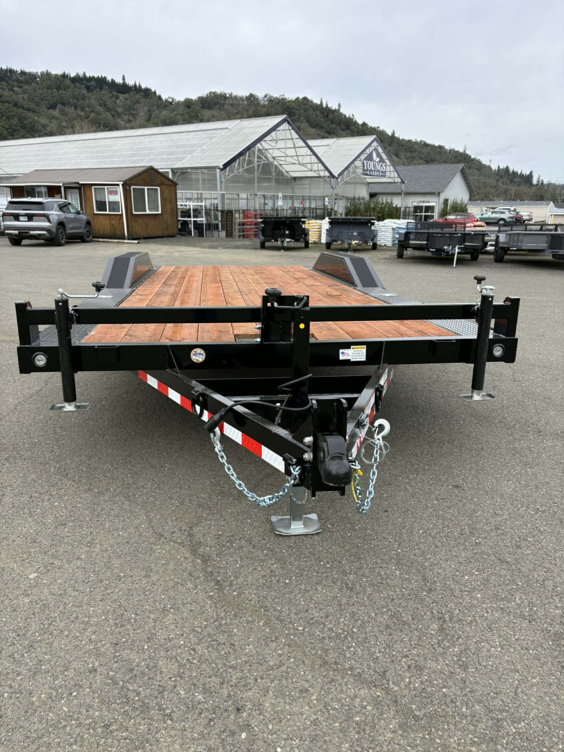 New CAR HAULER 2026 VERSATILE HD720 7X20 ROCK CRAWLER DRIVE OVER FENDERS 10,000 GVWR TRAILER BLACK