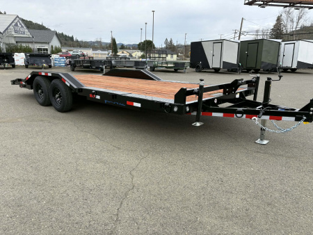 New CAR HAULER 2026 VERSATILE HD720 7X20 ROCK CRAWLER DRIVE OVER FENDERS 10,000 GVWR TRAILER BLACK