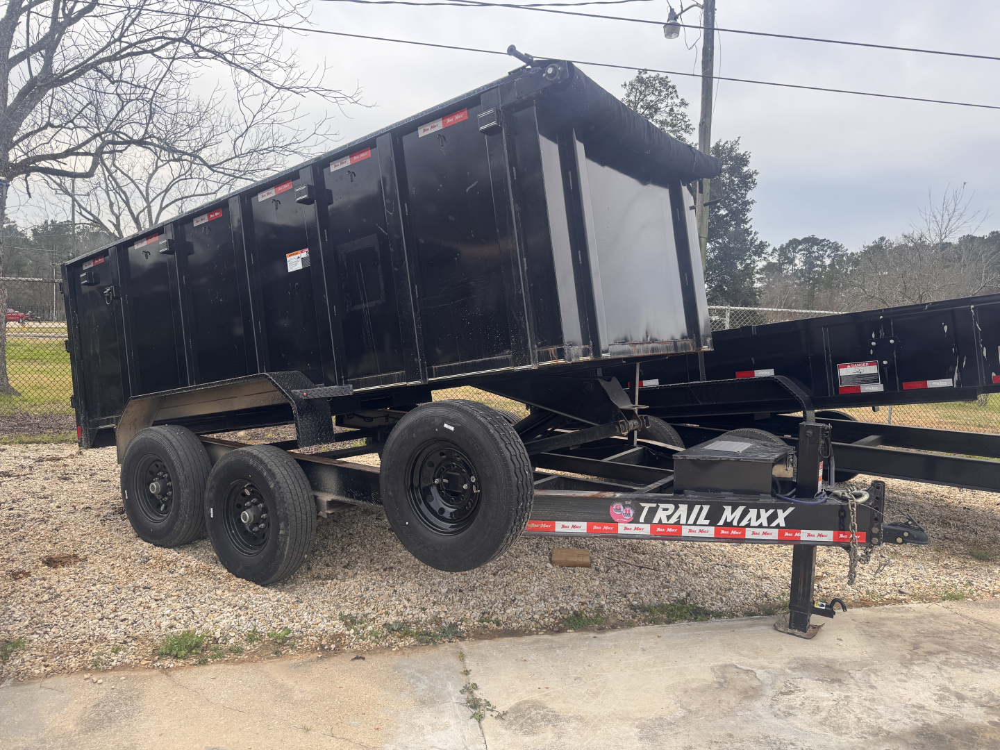 Used 2025 Trail Maxx USED 7x14x4 Dump Trailer