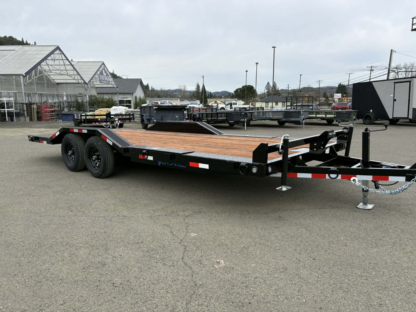 New CAR HAULER 2026 VERSATILE HD720 7X20 ROCK CRAWLER DRIVE OVER FENDERS 10,000 GVWR TRAILER BLACK