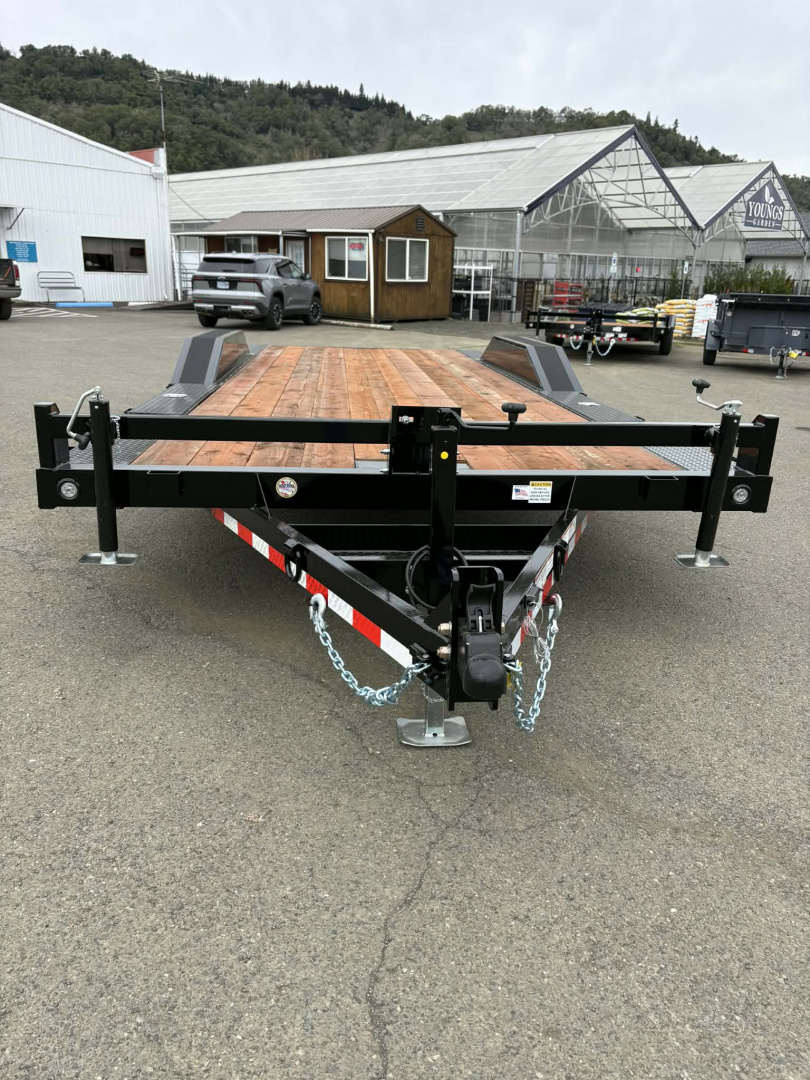 New CAR HAULER 2026 VERSATILE HD720 7X20 ROCK CRAWLER DRIVE OVER FENDERS 10,000 GVWR TRAILER BLACK