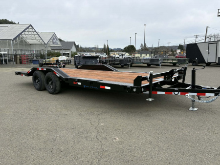 New CAR HAULER 2026 VERSATILE HD720 ROCK CRAWLER 7' X 20' DRIVE OVER FENDERS 10,000 GVWR BLACK TRAILER