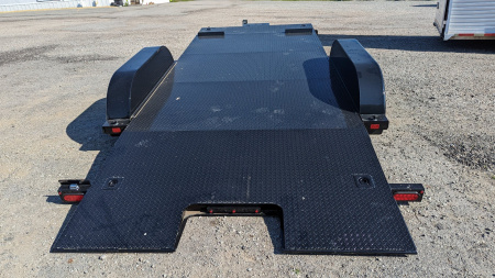 New 2026 BWise 18' Diamond Deck Hydraulic POWER Tilt Car Hauler