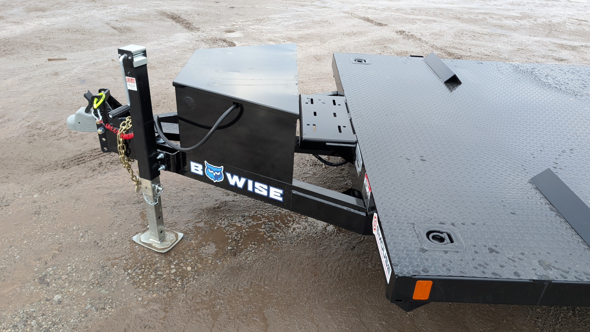 New 2026 BWise 20' HD Diamond Deck Hydraulic POWER Tilt Car Hauler