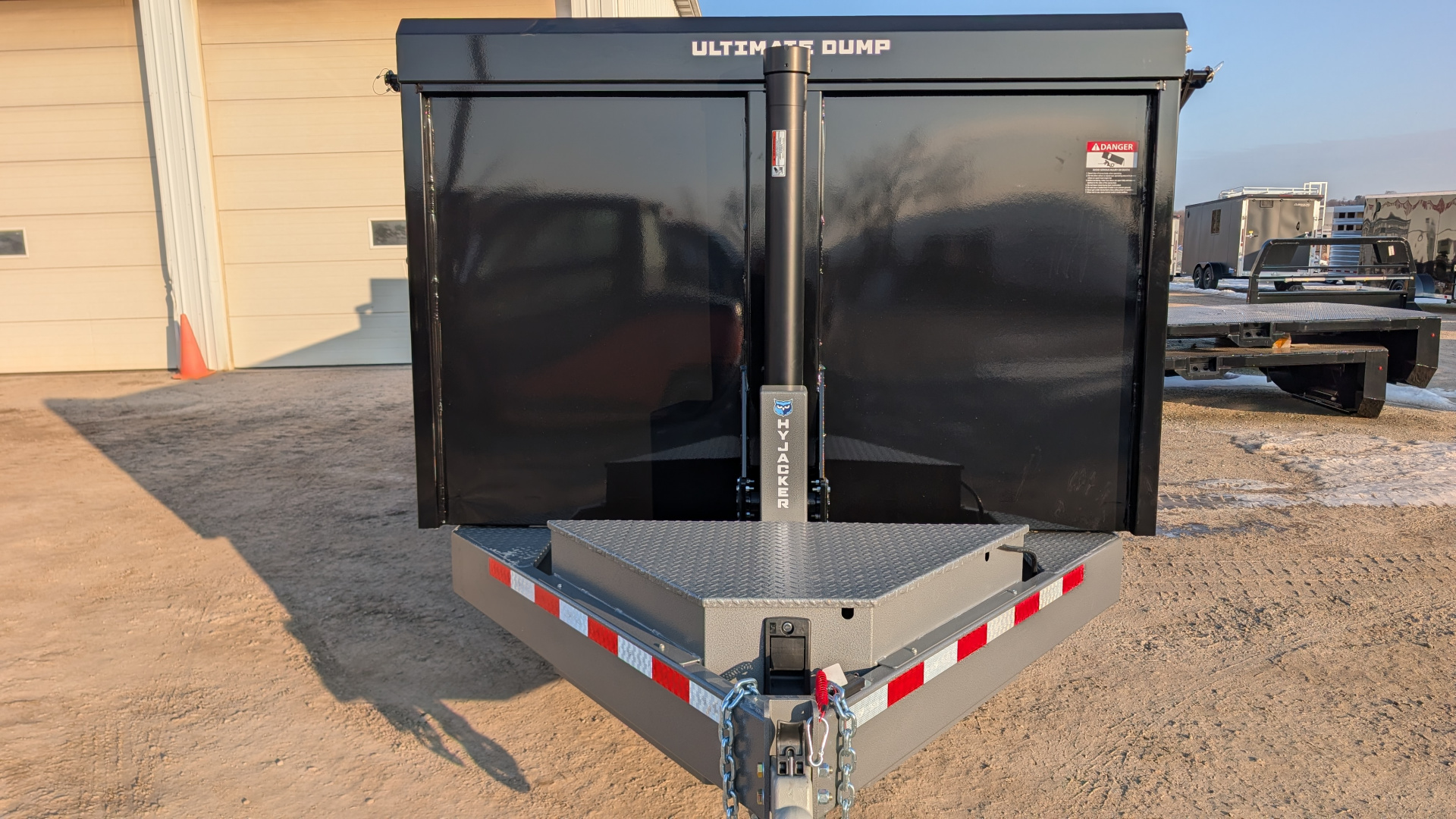 New 2026 BWise 6'10" x 16 HD Ultimate Front Telescopic Dump Trailer w/ Hydraulic Double Acting Gate