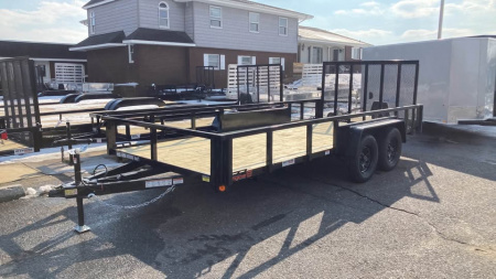 New 2026 Quality Steel and Aluminum 7x16 Utility Trailer