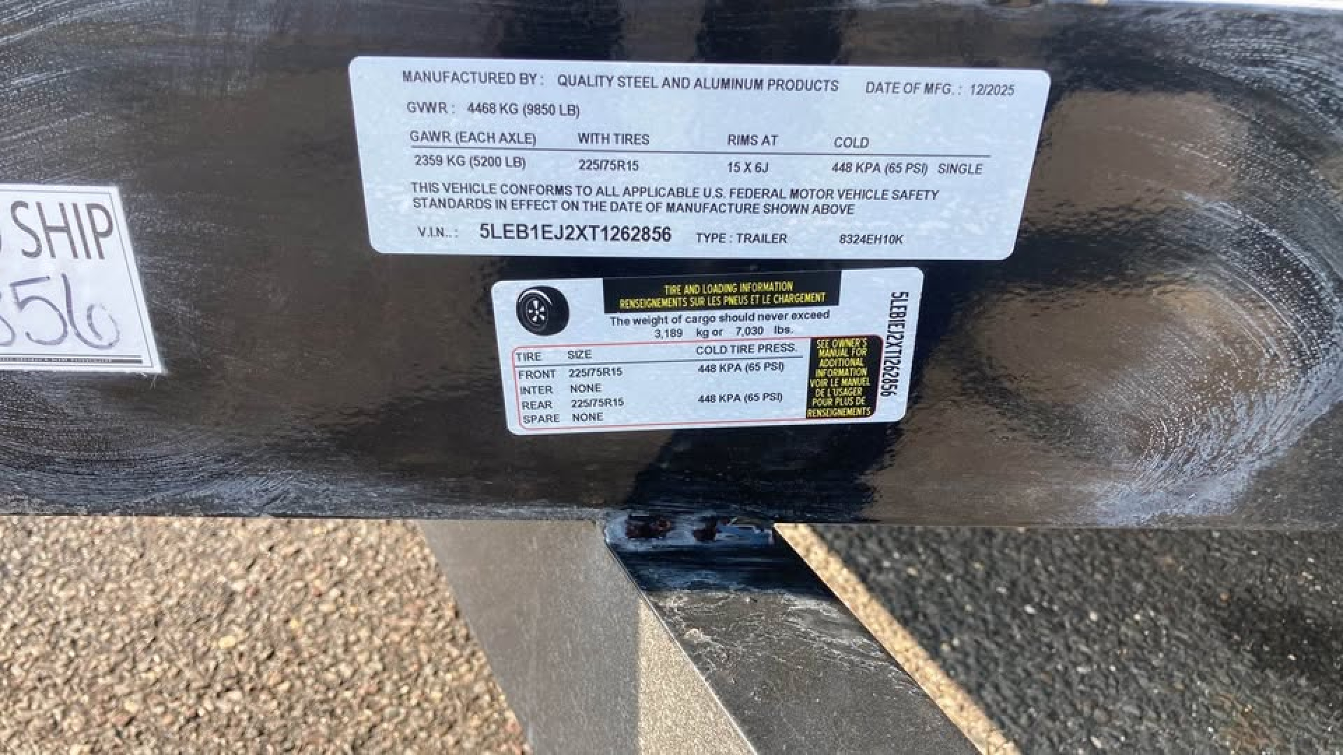 New 2026 Quality Steel and Aluminum 24' Equipment Trailer