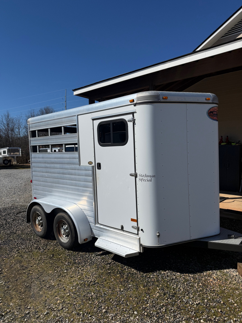 Used 2012 Sundowner Trailers Stockman Special 2 Horse Slant Bumper Pull Horse Trailer