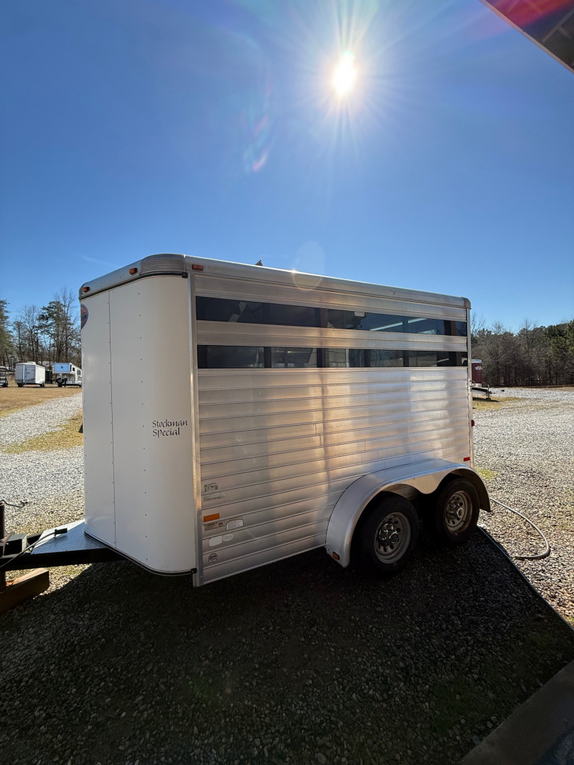 Used 2012 Sundowner Trailers Stockman Special 2 Horse Slant Bumper Pull Horse Trailer