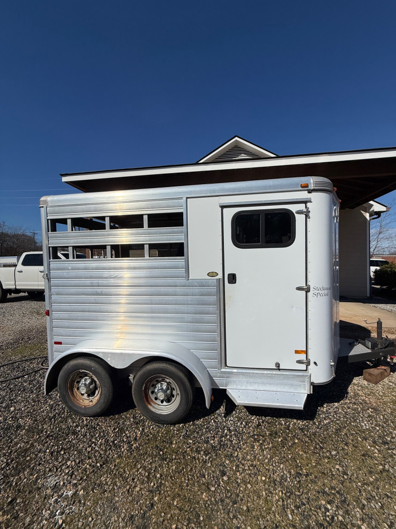 Used 2012 Sundowner Trailers Stockman Special 2 Horse Slant Bumper Pull Horse Trailer