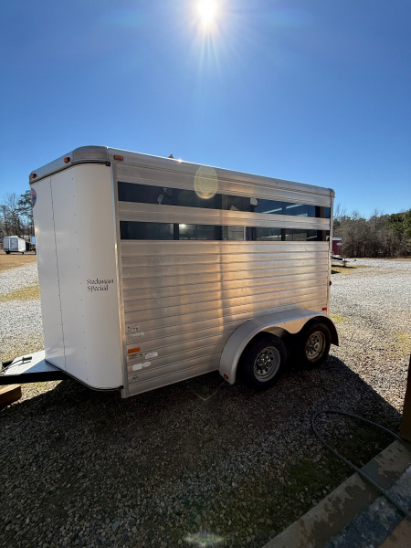Used 2012 Sundowner Trailers Stockman Special 2 Horse Slant Bumper Pull Horse Trailer