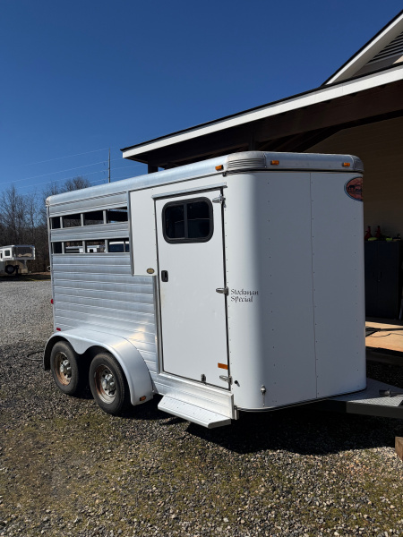 Used 2012 Sundowner Trailers Stockman Special 2 Horse Slant Bumper Pull Horse Trailer