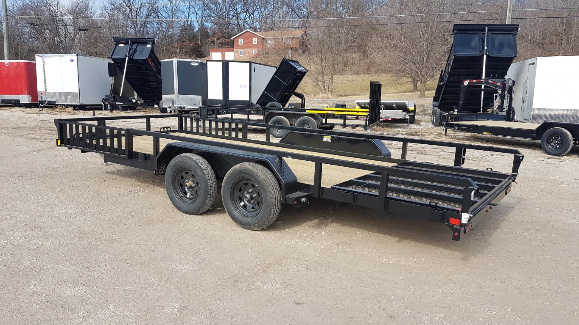 New 2026 Midsota 82x18 ATV Utility Trailer 7K