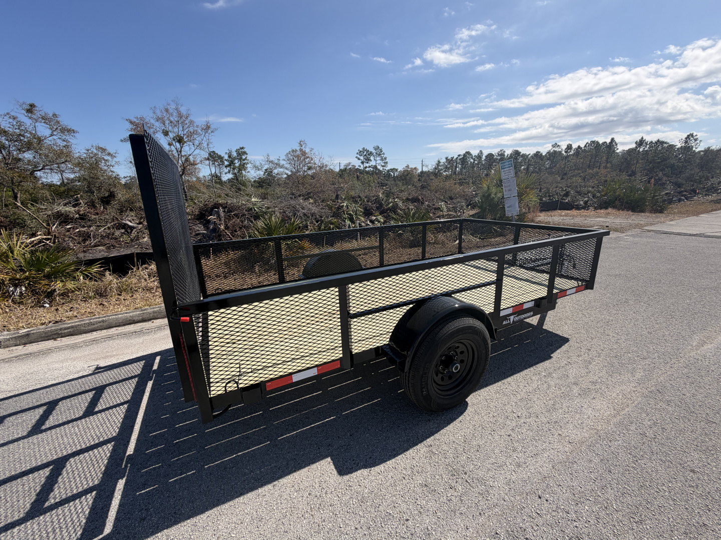 New 2026 Limitless Trailers 6X12 5K 2' Mesh Sides Utility Trailer