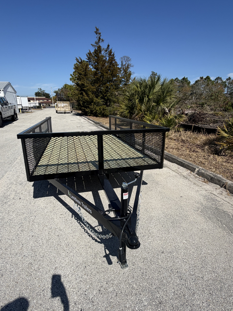New 2026 Limitless Trailers 6X12 5K 2' Mesh Sides Utility Trailer