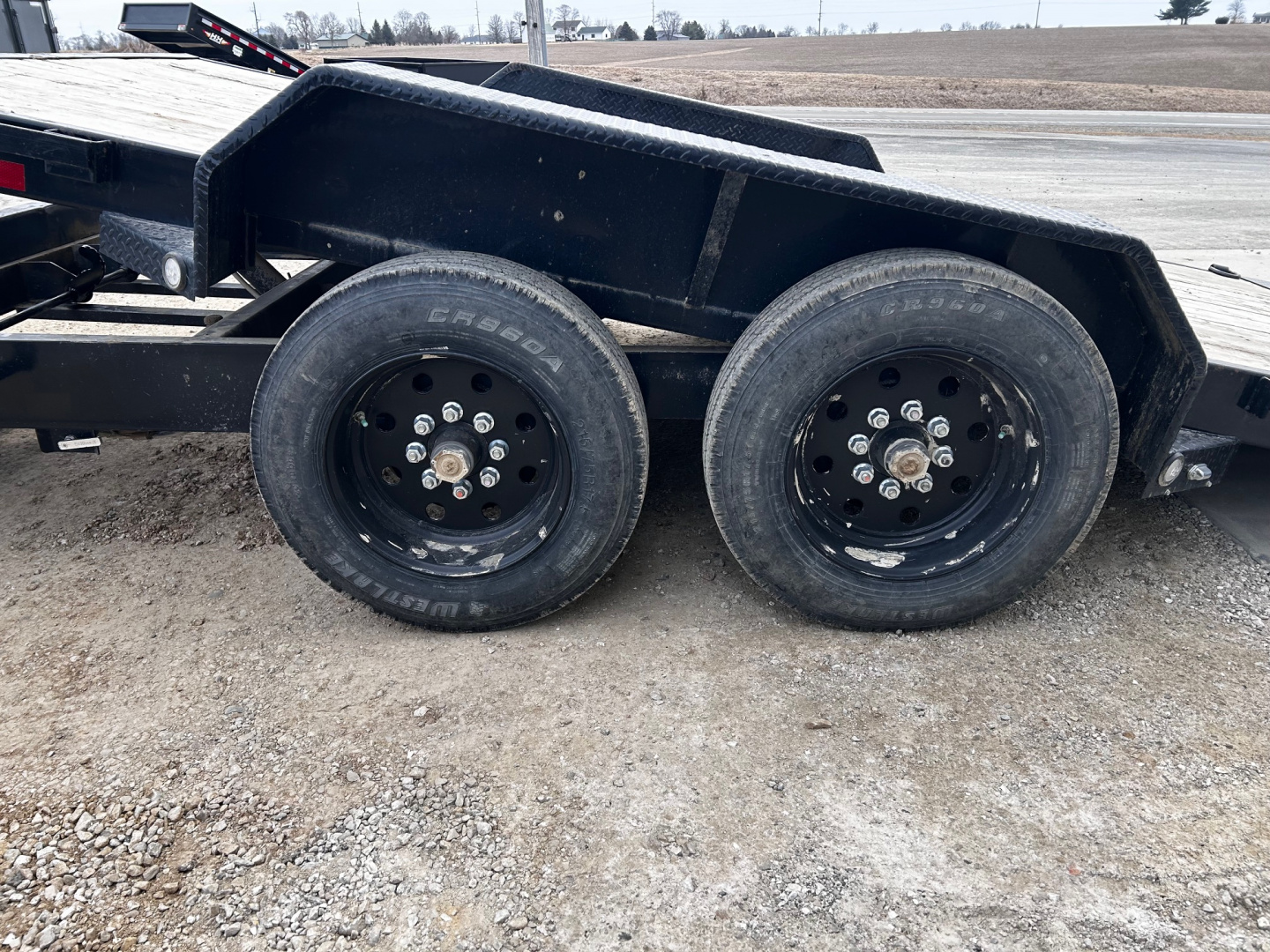 Used 2023 MAXXD G8X 83X22 Gooseneck/Shocker Hitch/Winch 17500 LB GVWR GRAVITY TILT Equipment Trailer