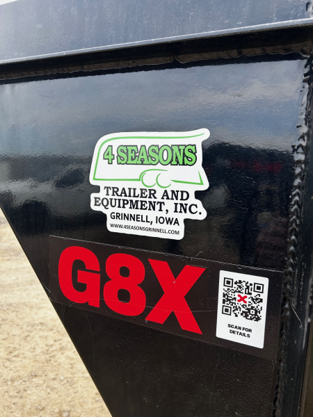 Used 2023 MAXXD G8X 83X22 Gooseneck/Shocker Hitch/Winch 17500 LB GVWR GRAVITY TILT Equipment Trailer