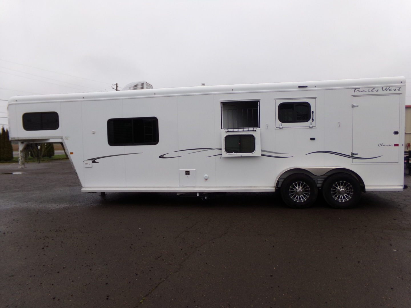 Used 2023 Trails West Classic 10x10 Side Tack Horse Trailer