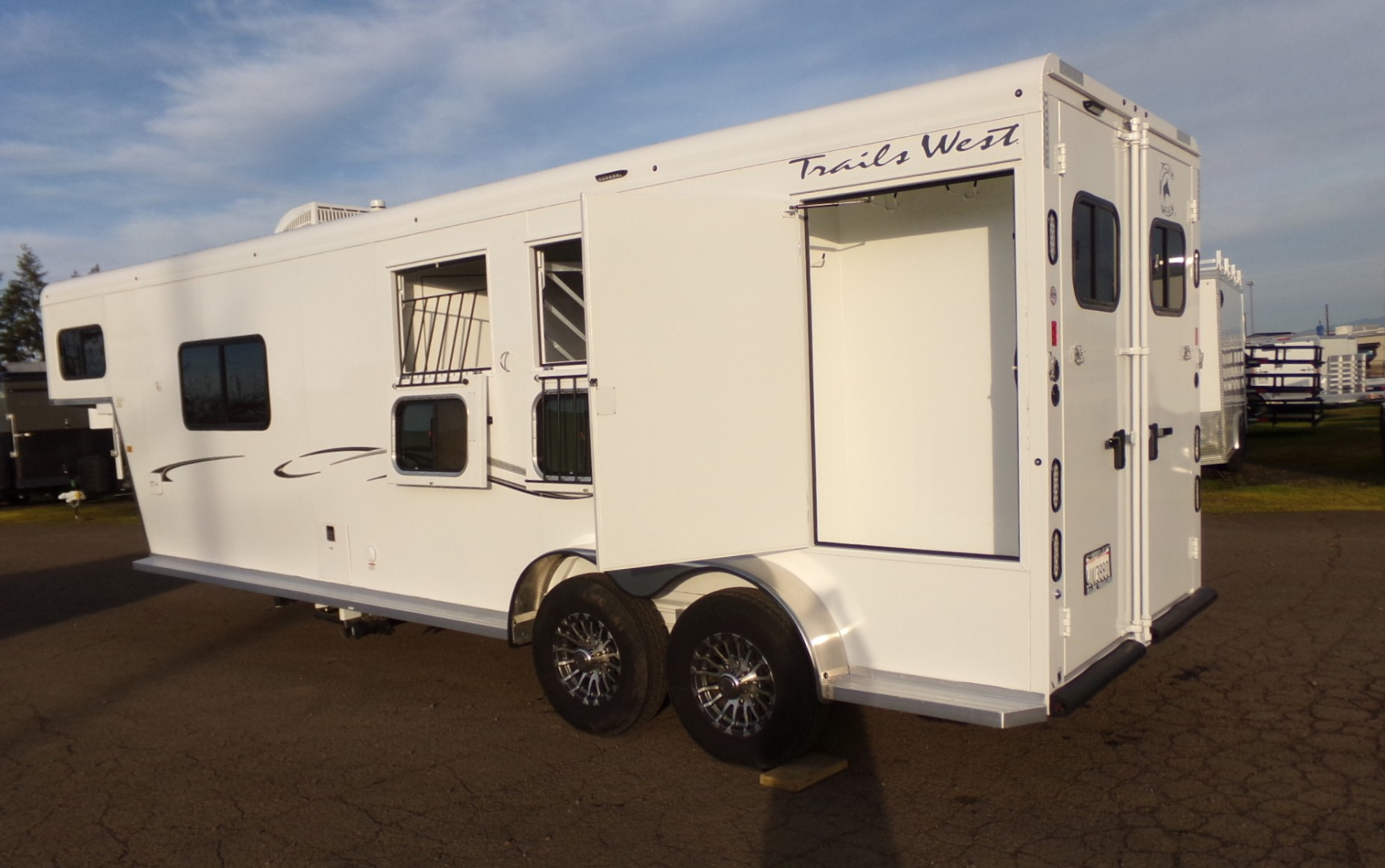Used 2023 Trails West Classic 10x10 Side Tack Horse Trailer