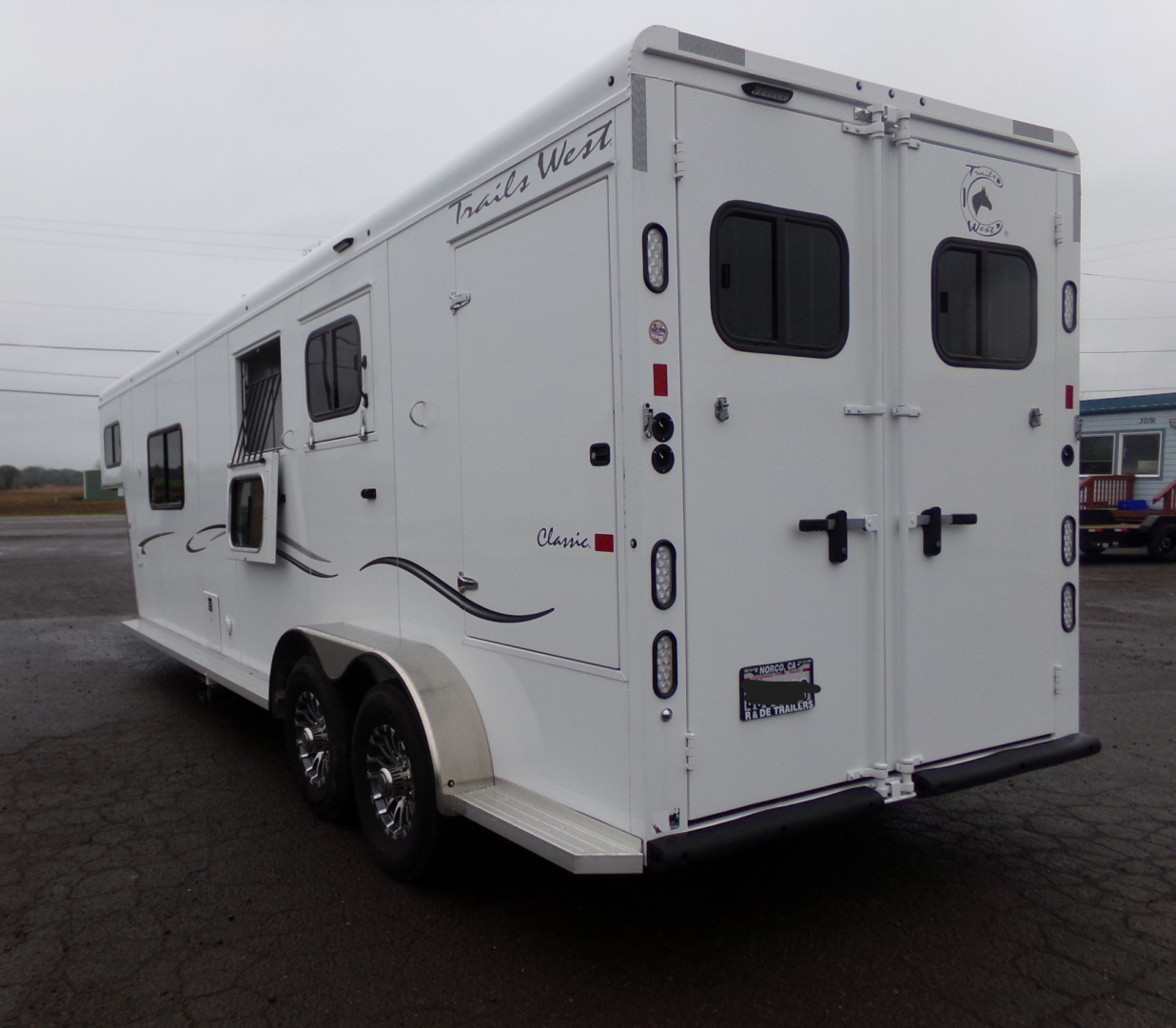 Used 2023 Trails West Classic 10x10 Side Tack Horse Trailer