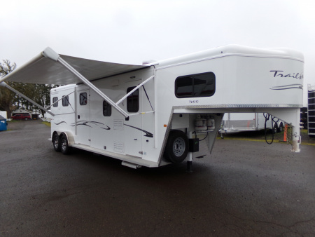 Used 2023 Trails West Classic 10x10 Side Tack Horse Trailer