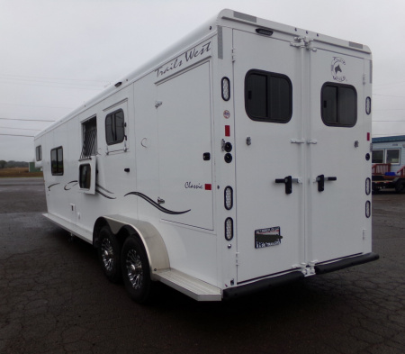 Used 2023 Trails West Classic 10x10 Side Tack Horse Trailer