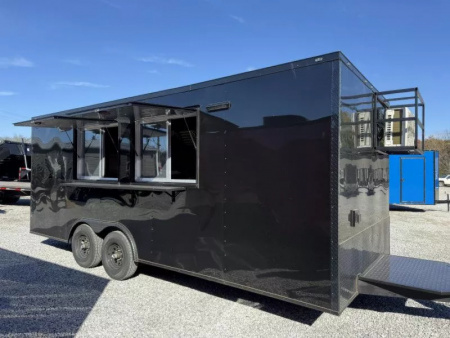 New 2026 Coast 2 Coast 8.5X20 TA CONCESSION TRAILER (FULLY EQUIPPED) BLACKOUT Vending / Concession Trailer